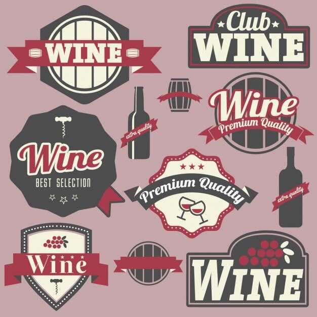 Diseño de etiquetas de vino