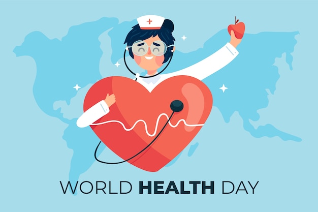 Vector gratuito diseño del evento del día mundial de la salud