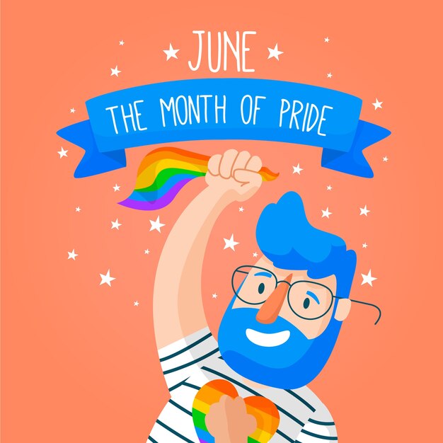 Diseño del evento del día del orgullo