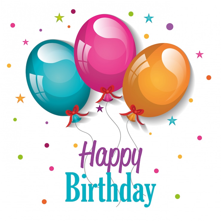 Vector gratuito diseño de feliz cumpleaños