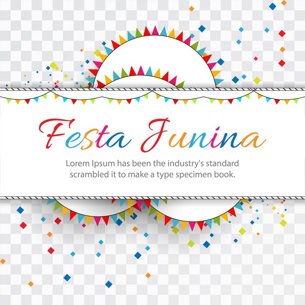 Vector gratuito diseño feliz para festa junina