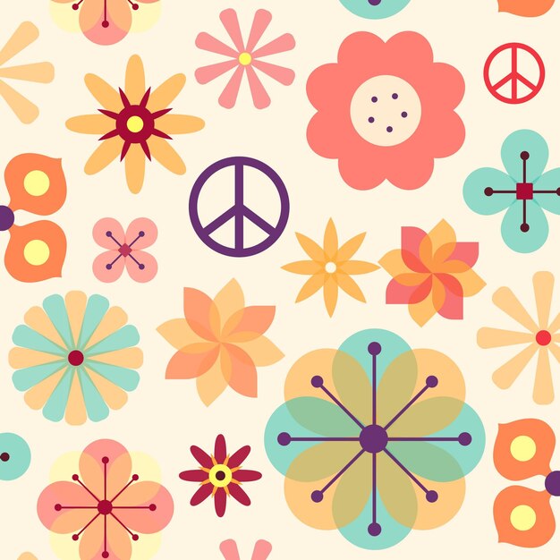 Diseño floral dibujado a mano