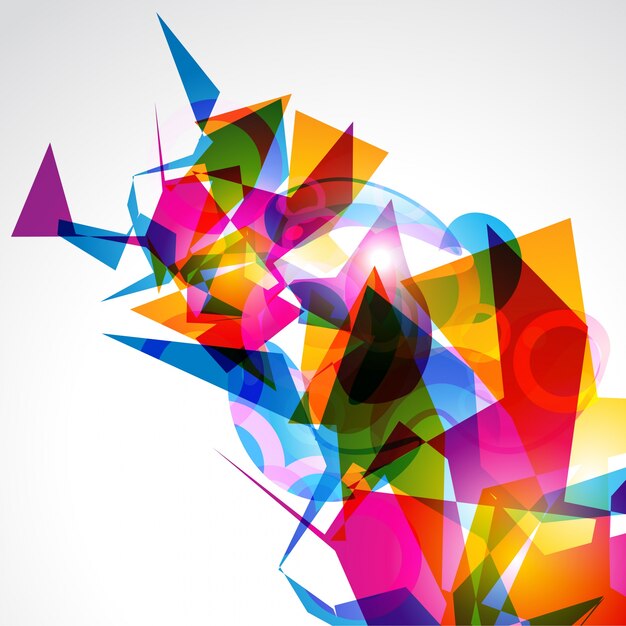 Diseño de fondo abstractamente colorido