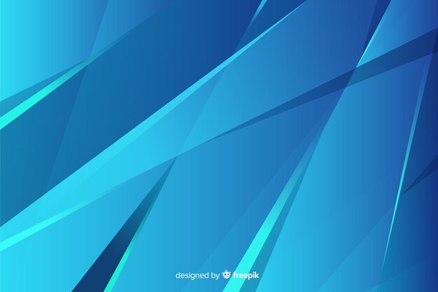 Vector gratuito diseño de fondo abstracto azul formas