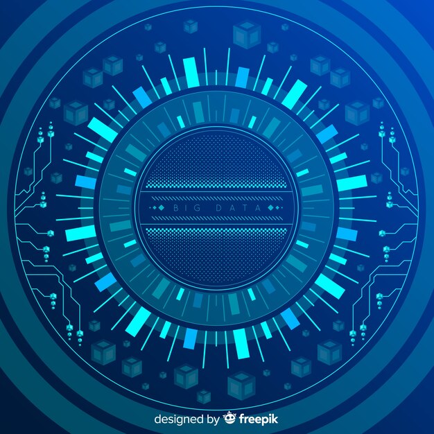 Diseño de fondo abstracto y creativo de macrodatos