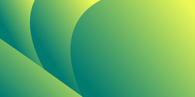 Diseño de fondo abstracto de onda de gradiente verde