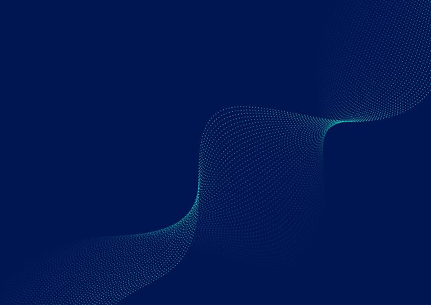 Diseño de fondo abstracto de partículas que fluyen