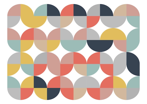 Diseño de fondo abstracto retro de estilo Scandi
