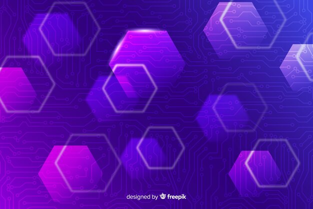 Diseño de fondo abstracto tecnológico