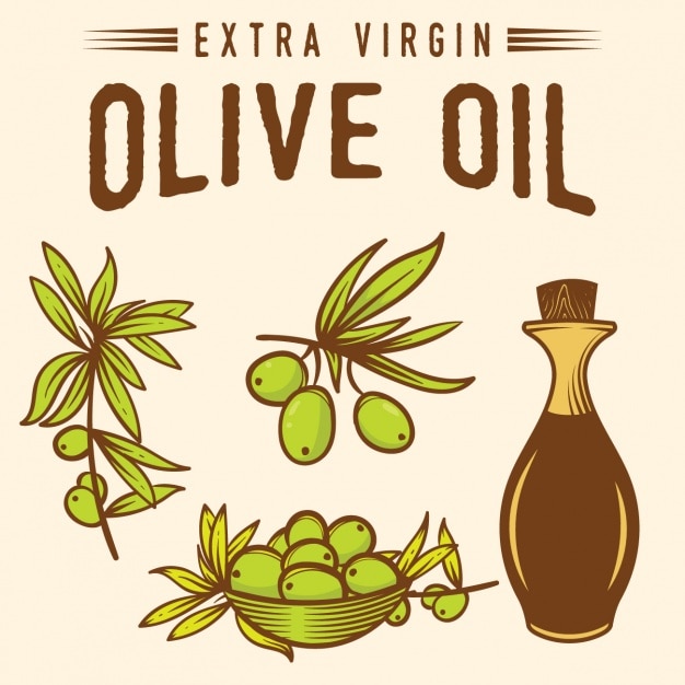 Diseño de fondo de aceite de oliva