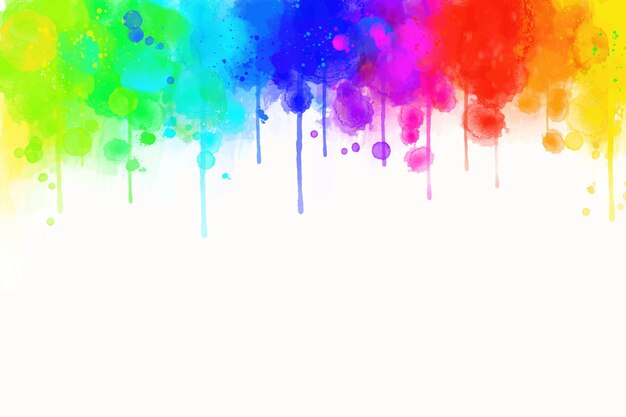 Diseño de fondo de acuarela arco iris