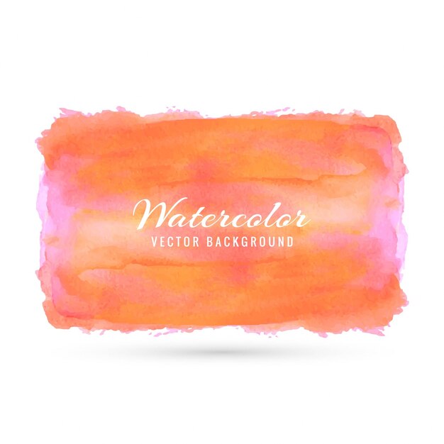 Diseño de fondo de acuarela naranja