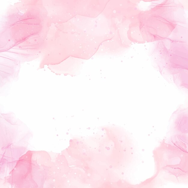 Diseño de fondo de acuarela pintado a mano de color rosa pastel