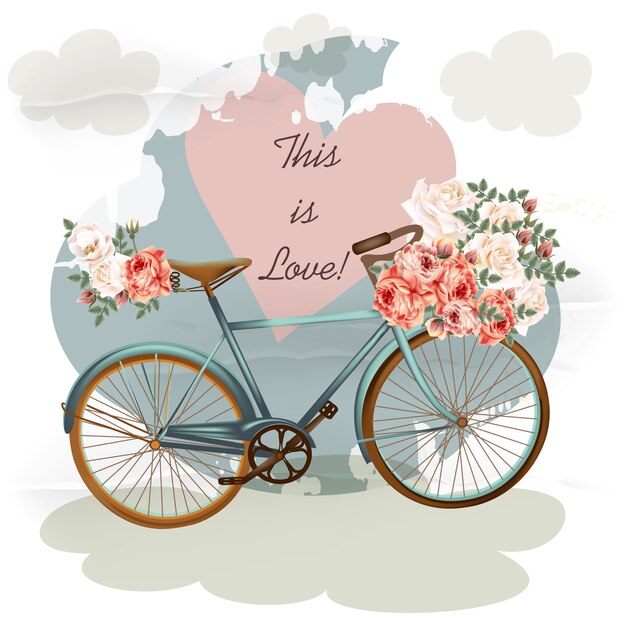 Diseño de fondo de amor