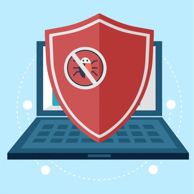 Vector gratuito diseño de fondo de antivirus