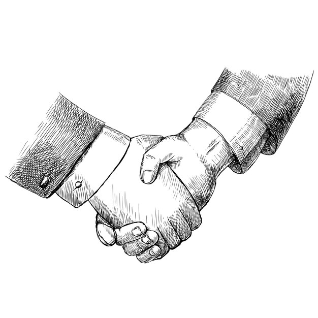 Diseño de fondo de apretón de manos