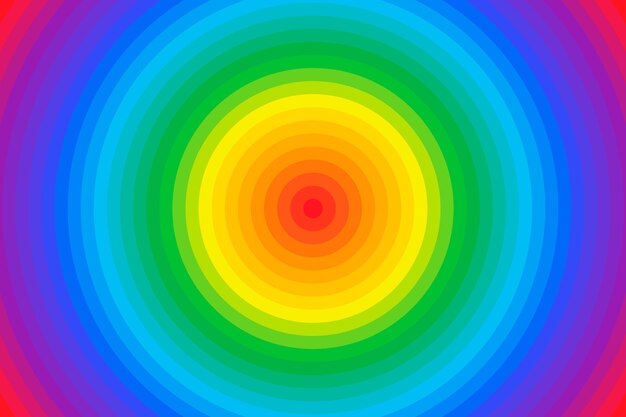 Diseño de fondo de arco iris de diseño plano