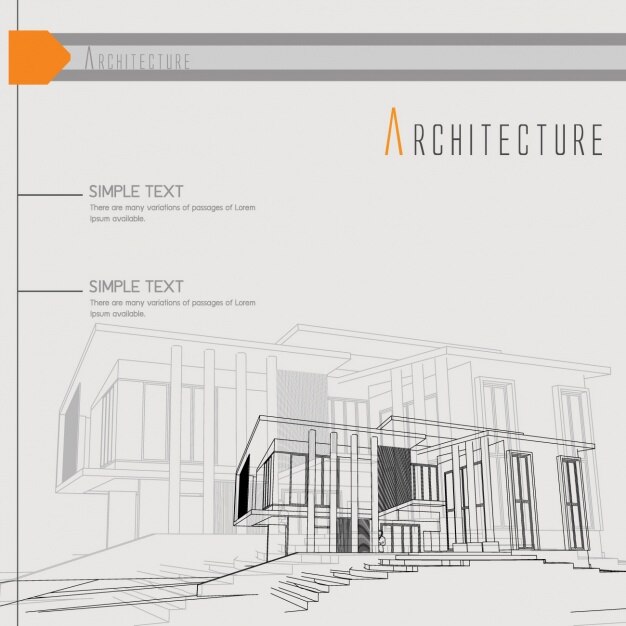Diseño de fondo de arquitectura