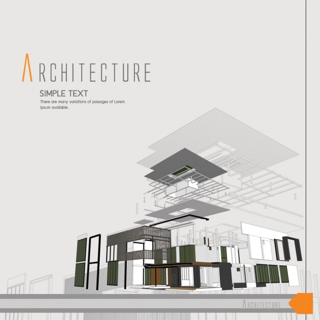 Diseño de fondo de arquitectura