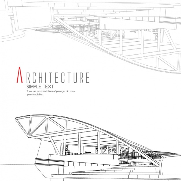 Diseño de fondo de arquitectura