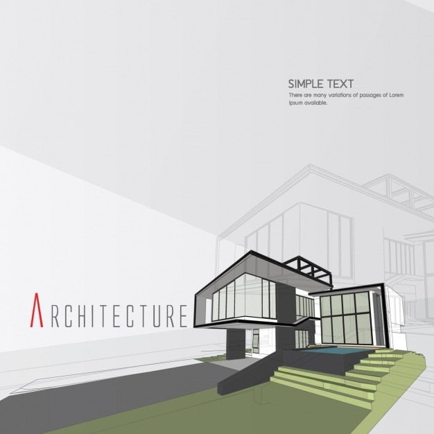 Vector gratuito diseño de fondo de arquitectura