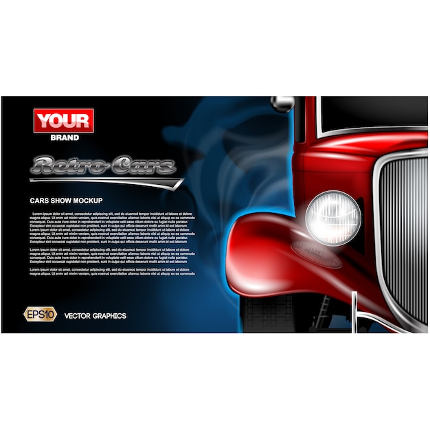 Diseño de fondo del automóvil