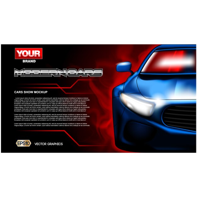 Diseño de fondo del automóvil