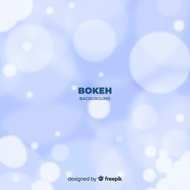 Diseño de fondo azul bokeh