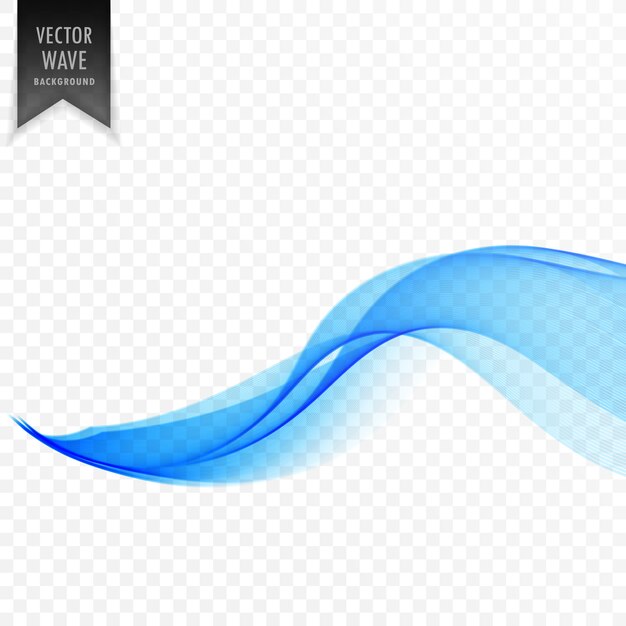 Diseño de fondo azul onda lisa