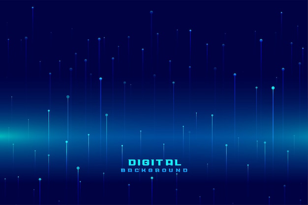 Diseño de fondo azul de tecnología digital