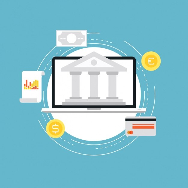 Diseño de fondo de banking