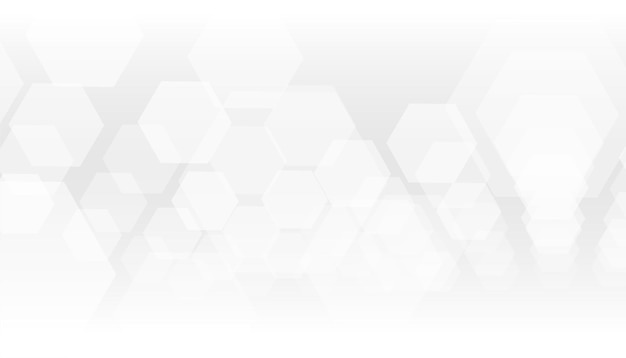 diseño de fondo blanco hexagonal geométrico abstracto y minimalista