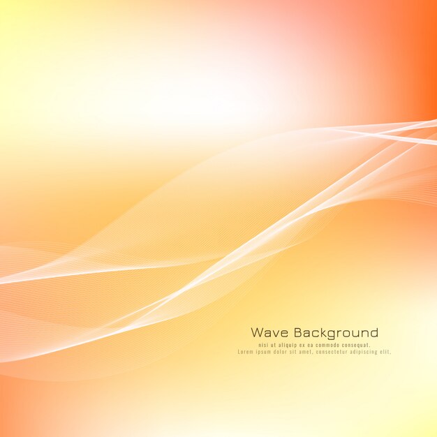 Diseño de fondo brillante de onda abstracta