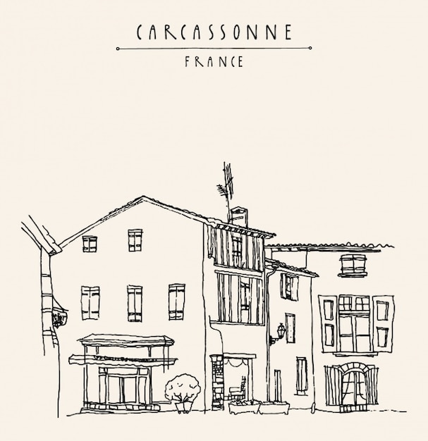 Diseño de fondo de carcassonne