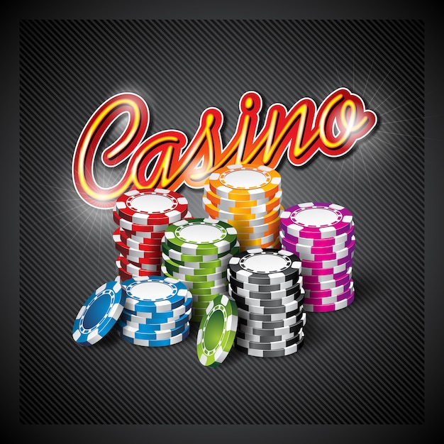 Vector gratuito diseño de fondo de casino