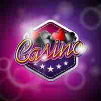 Vector gratuito diseño de fondo de casino