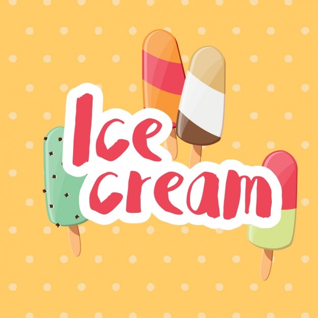 Diseño de fondo colorido de helado
