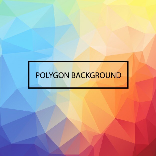 Diseño de fondo colorido poligonal