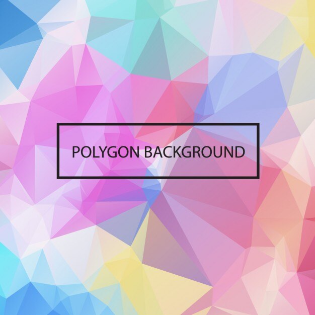 Diseño de fondo colorido poligonal