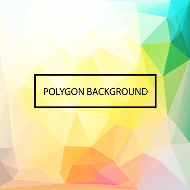Diseño de fondo colorido poligonal