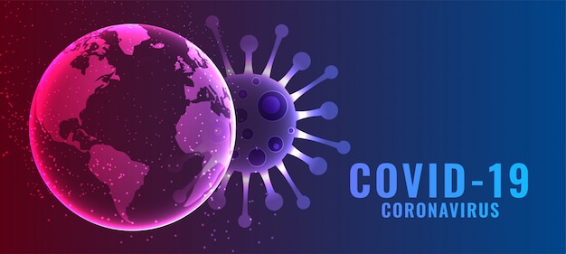 Vector gratuito diseño de fondo de concepto de propagación de infección por coronavirus global