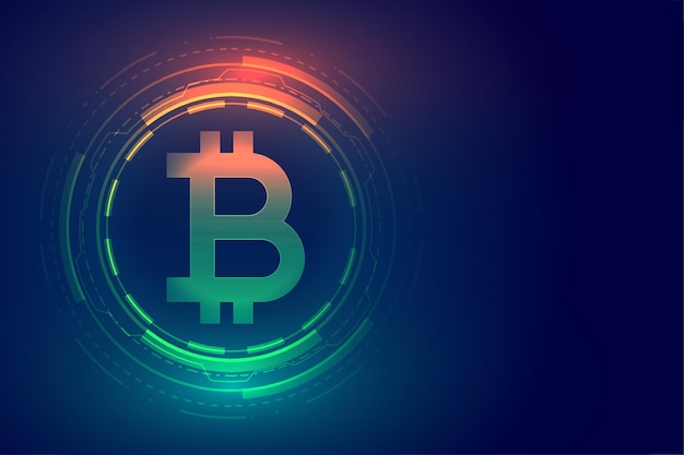 Diseño de fondo de concepto de tecnología digital bitcoin