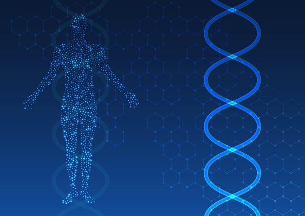Diseño de fondo del concepto de tecnología médica abstracta