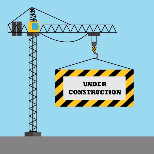 Diseño de fondo de "en construcción"