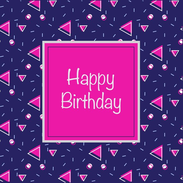 Diseño de fondo de cumpleaños
