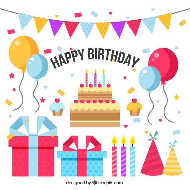 Diseño de fondo de cumpleaños