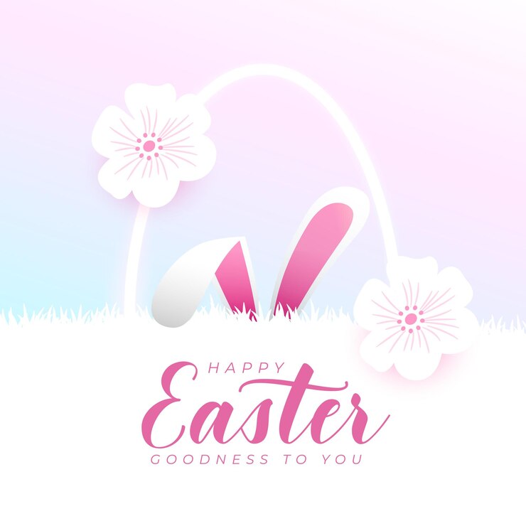Vector gratuito diseño de fondo decorativo para el evento de feliz pascua