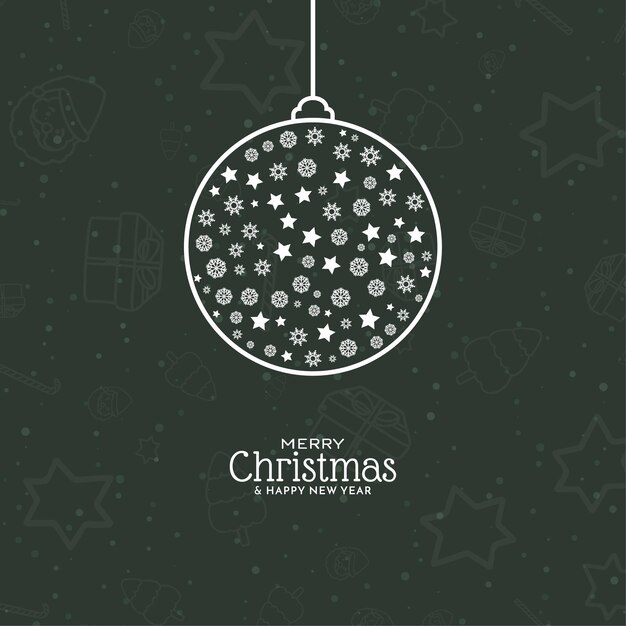 Diseño de fondo decorativo para el festival cultural de Feliz Navidad