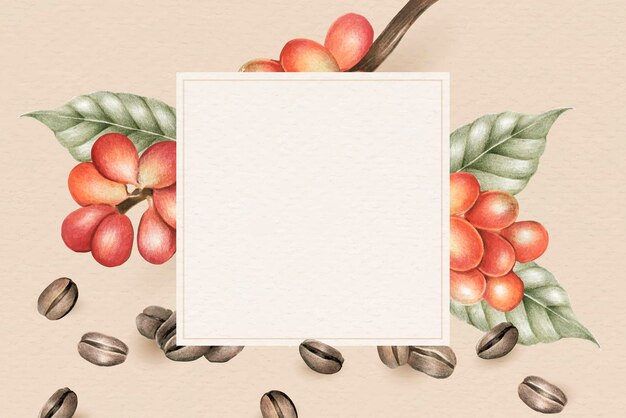 Diseño de fondo del día del café en blanco