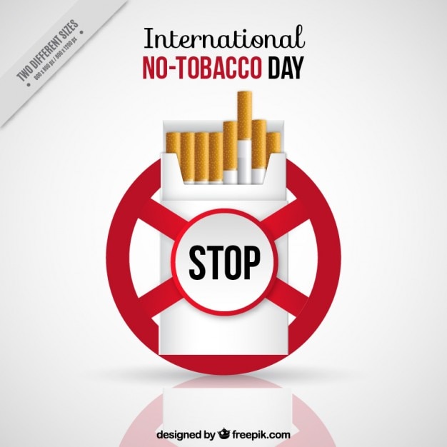 Diseño de fondo del día contra el tabaco